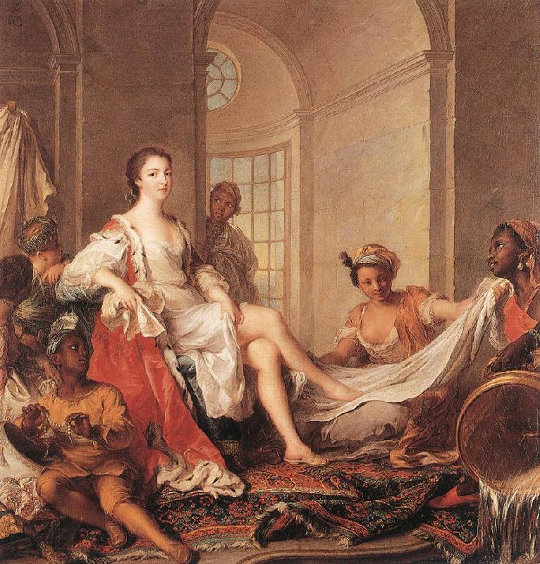 NATTIER, Jean-Marc Mademoiselle de Clermont en Sultane sg Spain oil painting art